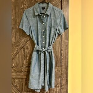 J. Crew Light Blue Midi Dress